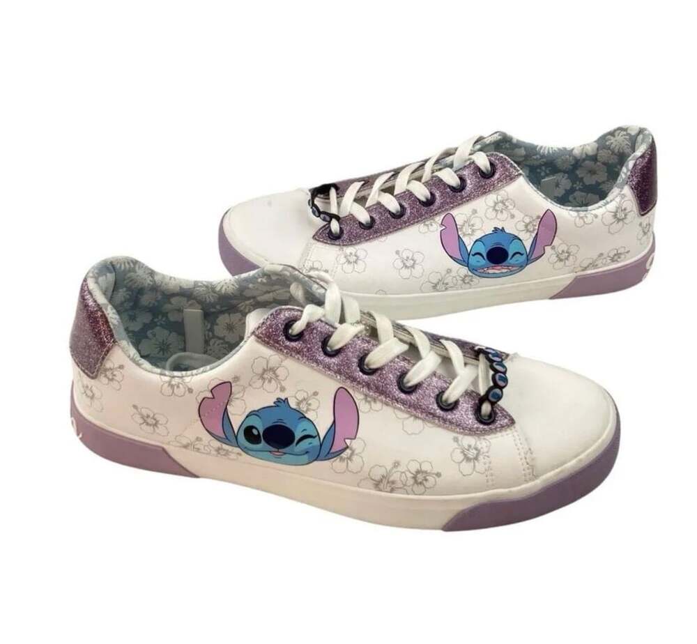 Disney Lilo & Stitch Sneakers Size 9 White